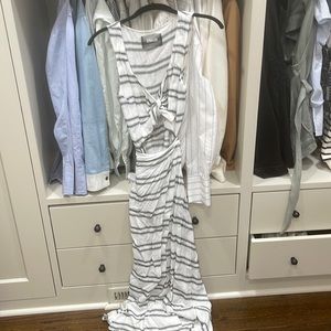 Reformation maxi wrap dress